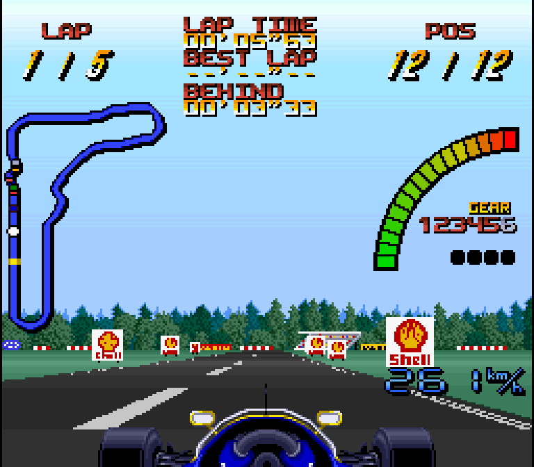 Best racing games on Super NES: Nigel Mansell's World Championship